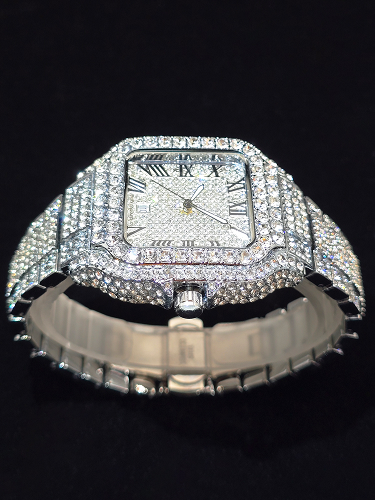 Men's Hip Hop Quartz Watch Fas - Luxury Watch Iceberg 评论和价格