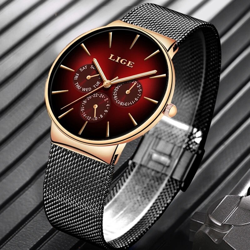 New LIGE Fashion Mens Watches  - Luxury Watch Top 10 评论和价格