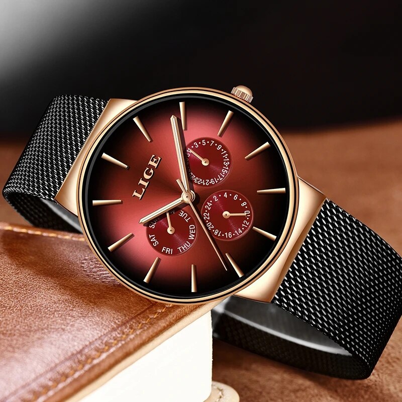 New LIGE Fashion Mens Watches  - Luxury Watch Top 10 评论和价格