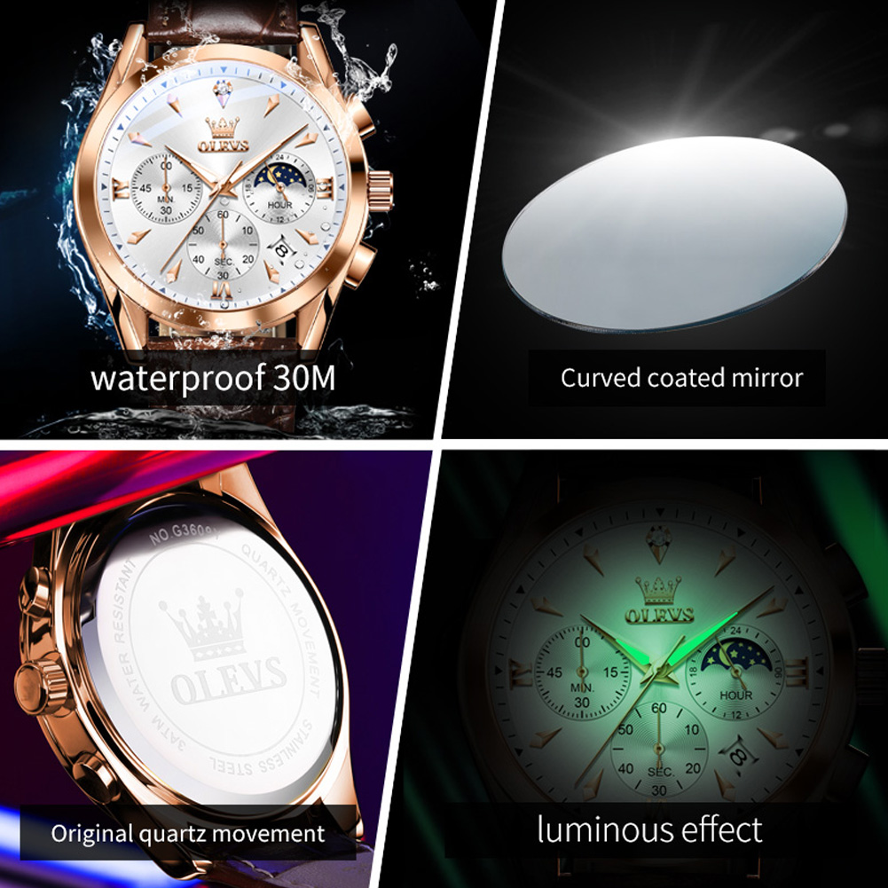 OLEVS Brand New Fashion Quartz - Luxury Watch Maker 评论和价格