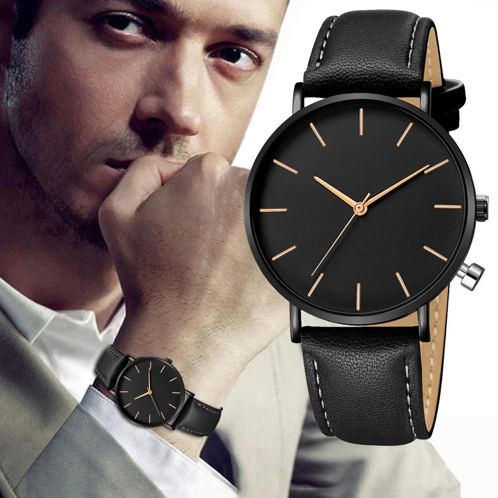 Simple Style Analog Quartz Men - Luxury Watch Maker 评论和价格