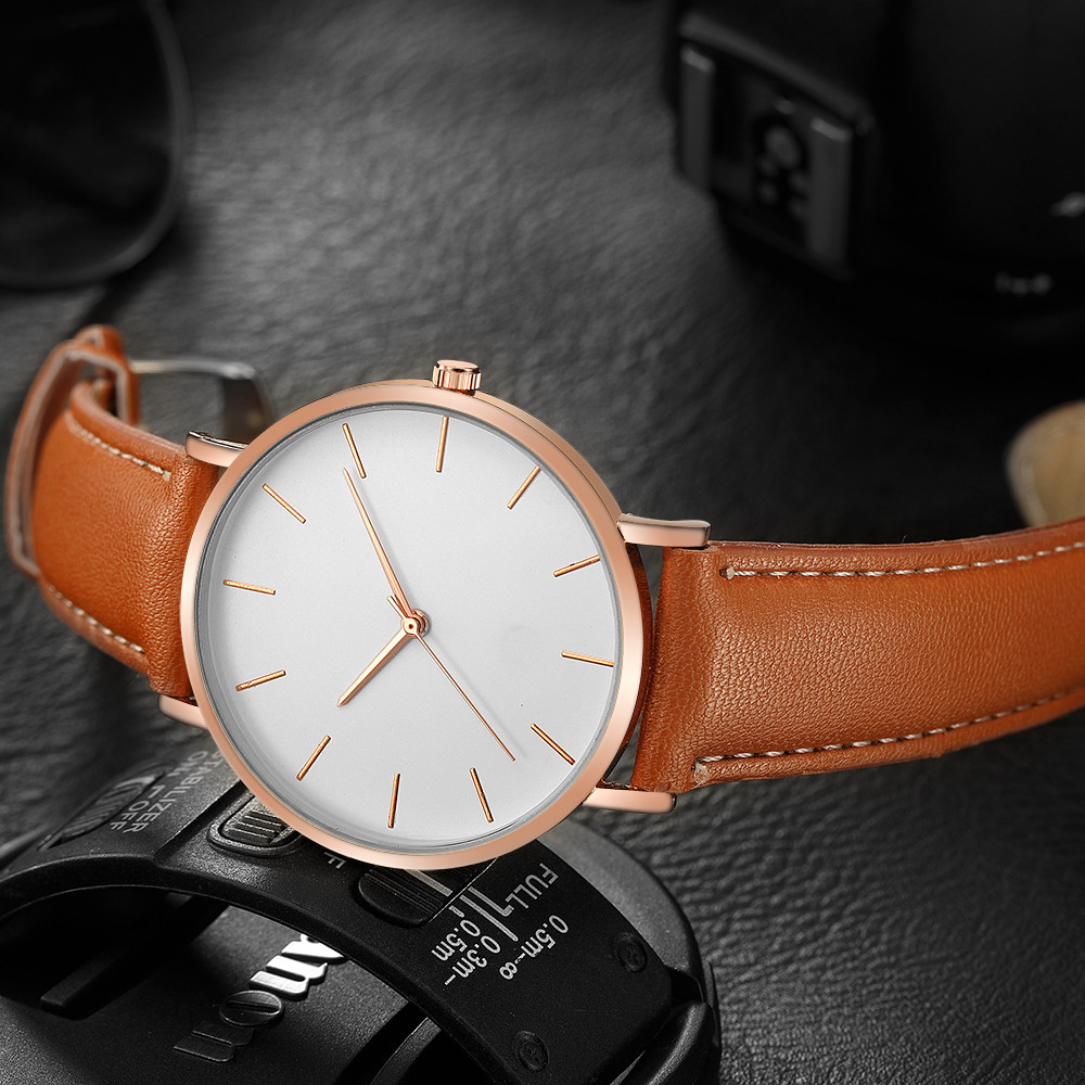 Simple Style Analog Quartz Men - Luxury Watch Maker 评论和价格